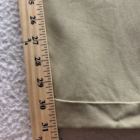 Tommy Bahama Silk Pants Mens 35x31 (Tag 35x34) Trouser Hemmed Pleated Tan‎ Dad - Picture 9 of 15